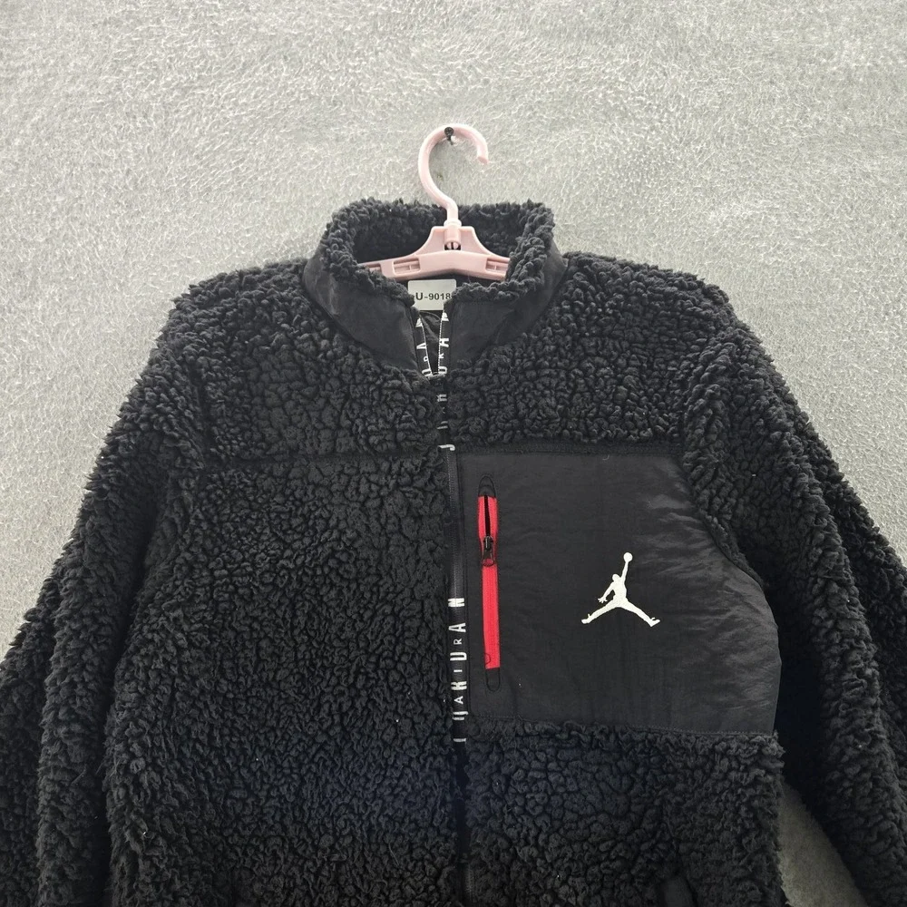 Jordan Boy Jacket XL Black Fleece Air‎ Jumpman Logo Zipper Long Sleeve